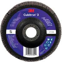 Disque &agrave; lamelles conique 1169F Cubitron 3, 5" x 7/8", Type T29, Grain 80+, C&eacute;ramique Southpoint Industrial Supply