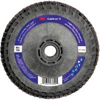 Disque &agrave; lamelles conique 1169F Cubitron 3 &agrave; changement rapide, 5" x 5/8"-11, Type T29, Grain 40+, C&eacute;ramique Southpoint Industrial Supply