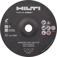 AG-D SP Premium Grinding Wheels, 5" x 1/4", 7/8" Arbor, Zirconium, Type 27 Southpoint Industrial Supply
