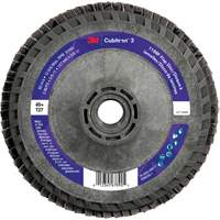 Disque &agrave; lamelles Cubitron 3 1169F, 5" x 5/8"-11, Type T27, Grain 40+, C&eacute;ramique Southpoint Industrial Supply