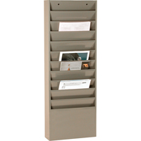 Literature Storage Racks, Stationary, 11 Slots, Steel, 13-1/4" W x 4-1/8" D x 36" H Southpoint Industrial Supply
