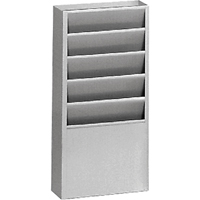 Literature Storage Racks, Stationary, 5 Slots, Steel, 9-3/4" W x 4-1/8" D x 21" H Southpoint Industrial Supply