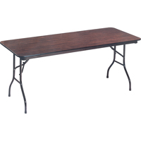 Folding Table, Rectangular, 72" L x 36" W, Laminate, Brown OA948 | Southpoint Industrial Supply