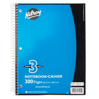 3 Subject Spiral Notebook OD477 | Southpoint Industrial Supply