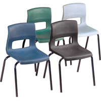 Horizon Chairs, Plastic, Black OD933 | Southpoint Industrial Supply