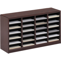 E-Z Stor<sup>®</sup> Literature Organizer, Stationary, 24 Slots, Wood, 40" W x 11-3/4" D x 23" H OE144 | Southpoint Industrial Supply