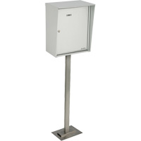 Collecting Boxes, Pedestal -Mounted, 21" x 12-7/8", Aluminum Southpoint Industrial Supply