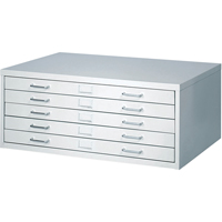 FacilTM Flat File Cabinets, 5 Drawers, 40" W x 26" D x 16-3/8" H OJ915 | Southpoint Industrial Supply