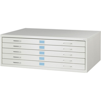 FacilTM Flat File Cabinets, 5 Drawers, 46" W x 32" D x 16-3/8" H OJ918 | Southpoint Industrial Supply