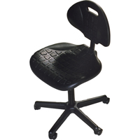 Heavy-Duty Ergonomic Seating, Polyurethane, Black, 250 lbs. Capacity OJ963 | Southpoint Industrial Supply