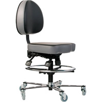 TF 180™ Ergonomic Chair, Vinyl, Black OP492 | Southpoint Industrial Supply