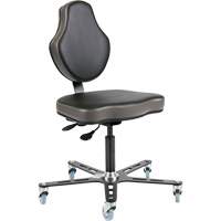 Vega™ Multi-Tilt Ergonomic Chair, Mobile, Adjustable, Vinyl Seat, Black/Grey OP508 | Southpoint Industrial Supply