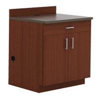 Modular Base Cabinet, Melamine, 39" H x 36" W x 25" D, Mahogany OP748 | Southpoint Industrial Supply