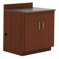 Modular Base Cabinet, Melamine, 2 Shelves, 39" H x 36" W x 25" D, Mahogany OP750 | Southpoint Industrial Supply