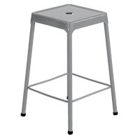 Tabouret en acier pour comptoir Safco, Stationnaire, Fixe, 25", Acier Si&egrave;ge, Gris Southpoint Industrial Supply