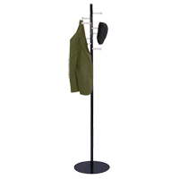 Nail Head Coat Rack, 67" H, Black, 8 Hook(s) OP880 | Southpoint Industrial Supply