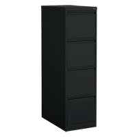 Vertical Filing Cabinet, Steel, 4 Drawers, 15-1/7" W x 25" D x 52" H, Black OP914 | Southpoint Industrial Supply