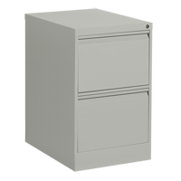 Vertical Filing Cabinet, Steel, 2 Drawers, 18-1/7" W x 25" D x 29" H, Grey Southpoint Industrial Supply