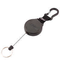 Securit™ Retractable Key Holder, Polycarbonate, 28" Cable, Carabiner Attachment OQ353 | Southpoint Industrial Supply