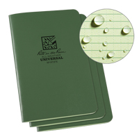 Carnet de notes, Couverture souple, Vert, 48 Pages, 4-5/8" , 7"  Southpoint Industrial Supply