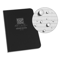 Memo Book, Soft Cover, Black, 112 Pages, 3-1/2" W x 5" L OQ418 | Southpoint Industrial Supply