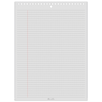 Top-Spiral Pad, Soft Cover, White, 35 Pages, 8-1/2" W x 11-7/8" L OQ500 | Southpoint Industrial Supply