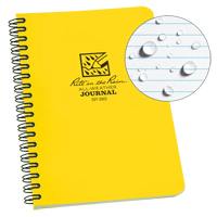 Side-Spiral Notebook, Soft Cover, Yellow, 64 Pages, 4-5/8" W x 7" L OQ545 | Southpoint Industrial Supply