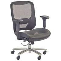 Economical Big & Tall Chair, Mesh, Black, 450 lbs. Capacity OQ712 | Southpoint Industrial Supply