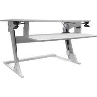 Goya™ Sit-Stand Workstation, Desktop Unit, 21" H x 35-2/5" W x 24" D, White OQ728 | Southpoint Industrial Supply