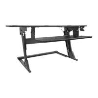 Goya™ Sit-Stand Workstation, Desktop Unit, 20" H x 42" W x 16" D, Black OQ762 | Southpoint Industrial Supply