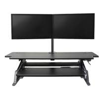 Goya™ Sit-Stand Workstation, Desktop Unit, 20" H x 42" W x 16" D, Black OQ762 | Southpoint Industrial Supply