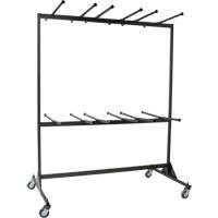 Double-Sided Folding Chair Caddy OQ768 | Southpoint Industrial Supply