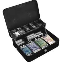 Tiered-Tray Deluxe Cash Box OQ771 | Southpoint Industrial Supply