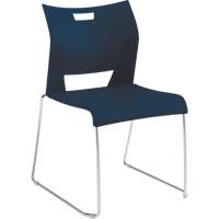 Duet™ Armless Training Chair, Plastic, 33-1/4" High, 350 lbs. Capacity, Blue OQ781 | Southpoint Industrial Supply