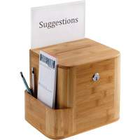 Bamboo Suggestion Box OQ927 | Southpoint Industrial Supply