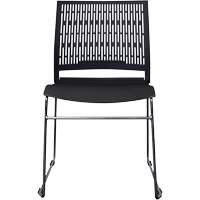Activ™ Series Stacking Chairs, Polypropylene, 32-3/8" High, 275 lbs. Capacity, Black OQ954 | Southpoint Industrial Supply