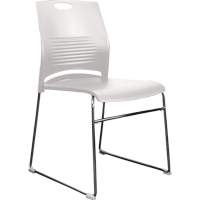 Activ™ Series Stacking Chairs, Plastic, 23" High, 250 lbs. Capacity, White OQ957 | Southpoint Industrial Supply
