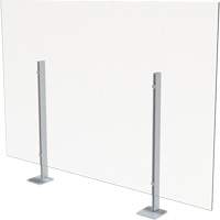 Surface Mount Sneeze Guard, 36" W x 36" H OR022 | Southpoint Industrial Supply