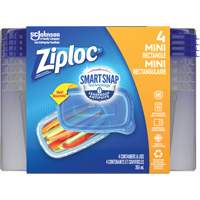 Ziploc<sup>®</sup> Mini Rectangle Food Container, Plastic, 355 ml Capacity, Clear OR133 | Southpoint Industrial Supply