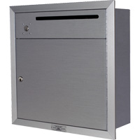 Recessed Collection Box, Wall -Mounted, 12-3/4" x 16-3/8", 2 Doors, Aluminum OR345 | Southpoint Industrial Supply