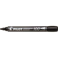 Pilot 100 Permanent Marker, Bullet, Black OR455 | Southpoint Industrial Supply