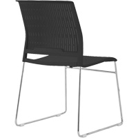 Stacking Chairs, Polypropylene, 32-3/8" High, 250 lbs. Capacity, Black Southpoint Industrial Supply