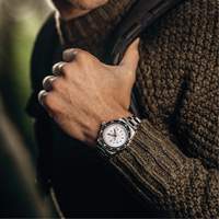 Grande montre automatique de plong&eacute;e &eacute;dition arctique GSAR avec bracelet en acier inoxydable, Num&eacute;rique, &agrave; piles, 41 mm, Argent Southpoint Industrial Supply