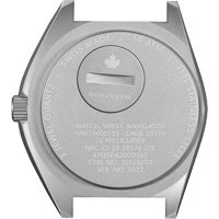 Montre Steel Navigator sur ensemble bracelet en caoutchouc noir de trois morceaux, Num&eacute;rique, &agrave; piles, 41 mm, Noir Southpoint Industrial Supply