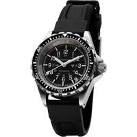Montre Steel Navigator avec date sur ensemble bracelet en caoutchouc noir de trois morceaux, Num&eacute;rique, &agrave; piles, 36 mm, Noir Southpoint Industrial Supply