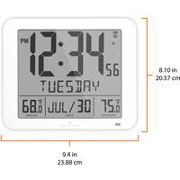 Digital Desktop Clock, Digital, Battery Operated, Black OR502 | Southpoint Industrial Supply