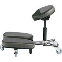 STAG4 Adjustable Kneeling Chair, Vinyl, Black/Grey OR511 | Southpoint Industrial Supply