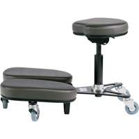 STAG4 Adjustable Kneeling Chair, Vinyl, Black/Grey OR511 | Southpoint Industrial Supply