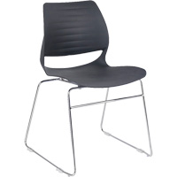 Stacking Chairs, Polypropylene, 32" High, 250 lbs. Capacity, Black Southpoint Industrial Supply