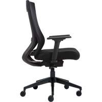 Chaise &agrave; dossier moyen avec m&eacute;canisme &agrave; basculement synchronis&eacute; &agrave; d&eacute;tection de poids , Mailles, Noir Southpoint Industrial Supply